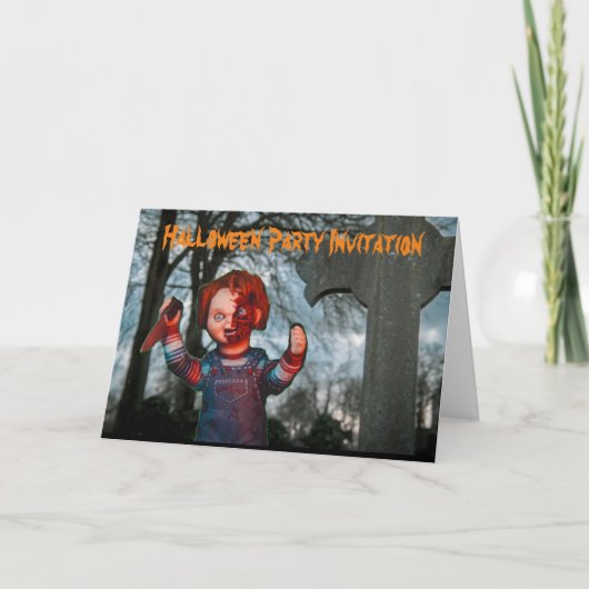 Halloween-Party Einladung. Karte (Vorderseite)