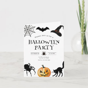 Halloween-Party Einladung, Kinder Spooky Nacht Einladung