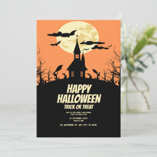 Halloween-Party Einladung, Kinder Spooky Nacht Einladung