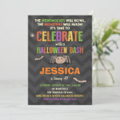 Halloween Party Einladung Kostüm Party (Stehend Vorderseite)