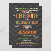 Halloween Party Einladung Kostüm Party (Vorne/Hinten)