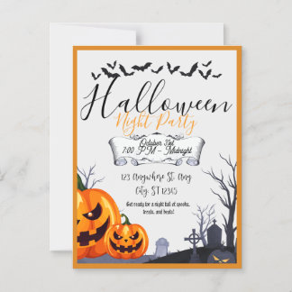 Halloween-Party-Einladung Magneteinladung