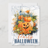 Halloween-Party Einladung mit Fun Pumpkins (Vorderseite)