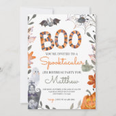 Halloween Party Einladung mit Geistern (Vorderseite)