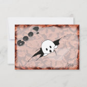 Halloween-Party-Einladung - niedlicher Geist Einladung (Vorderseite)