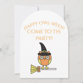 Halloween-Party Einladung Owl Witz