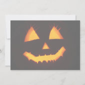 Halloween-Party Einladung Pump und dunkle Nacht (Rückseite)