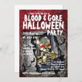 Halloween-Party-Einladung Schädel Einladung (Vorne/Hinten)