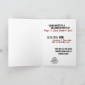 Halloween-Party Einladung, Spiderweb Hintergrund Einladung (Innenseite)