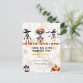 Halloween-Party Einladung - Spooktacular Party Postkarte (Stehend Vorderseite)