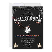 Halloween-Party-Einladung | Süßer spooky Geist