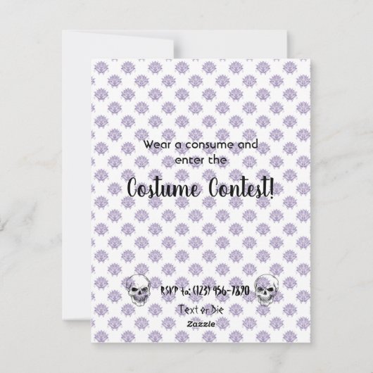 Halloween-Party Einladung v1 (Rückseite)