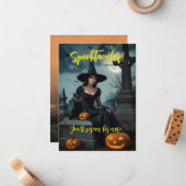 Halloween-Party Einladung v4 (Vorderseite/Rückseite Beispiel)