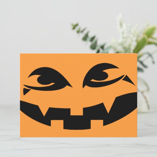 Halloween-Party-Einladung - Vampire Pumpkin Einladung (Stehend Vorderseite)