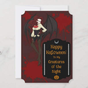 Halloween-Party Einladung Vampire Queen Thema