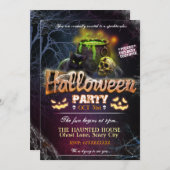 Halloween-Party-Einladung völlig kundengerecht Einladung (Vorne/Hinten)
