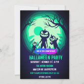 Halloween-Party-Einladung vollständig anpassbar Einladung (Vorderseite)
