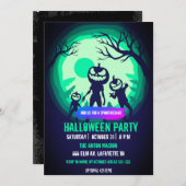 Halloween-Party-Einladung vollständig anpassbar Einladung (Vorne/Hinten)
