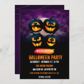 Halloween-Party-Einladung vollständig anpassbar Einladung (Vorne/Hinten)