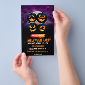 Halloween-Party-Einladung vollständig anpassbar Flyer (Handgriff)