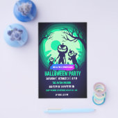 Halloween-Party-Einladung vollständig anpassbar Flyer (Einzeln)