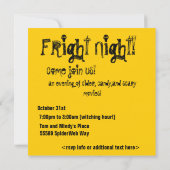 Halloween-Party Einladungen (Rückseite)