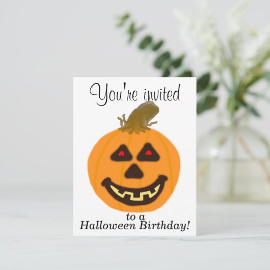 Halloween Party Einladungen CUSTOMIZE (Stehend Vorderseite)