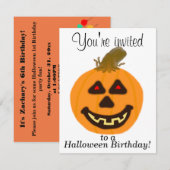 Halloween Party Einladungen CUSTOMIZE (Vorne/Hinten)