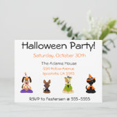 Halloween-Party-Einladungen Einladung (Stehend Vorderseite)