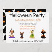 Halloween-Party-Einladungen Einladung (Vorne/Hinten)