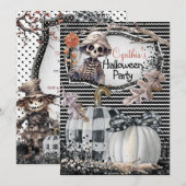 HALLOWEEN-PARTY-EINLADUNGEN EINLADUNG (Vorne/Hinten)