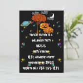 Halloween-Party-Einladungen für Pumpkin Einladung (Stehend Vorderseite)