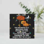 Halloween-Party-Einladungen für Pumpkin Einladung (Stehend Vorderseite)