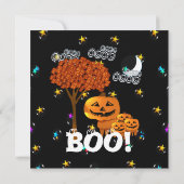 Halloween-Party-Einladungen für Pumpkin Einladung (Rückseite)