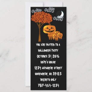 Halloween-Party-Einladungen für Pumpkin Einladung