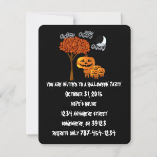 Halloween-Party-Einladungen für Pumpkin Einladung