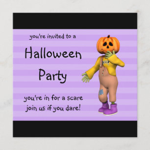 Halloween-Party Einladungen Glücklicher Jack Platz