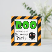 Halloween-Party Einladungen Little Meanie BOO (Stehend Vorderseite)