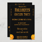 Halloween-Party-Einladungen pumpen oder behandeln Einladung (Vorne/Hinten)
