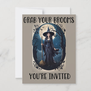 Halloween-Party-Einladungen 'Schnappt euch eure Be Einladung