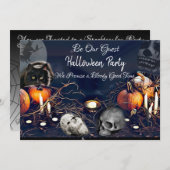 Halloween-Party Einladungen Spooky sind unser Gast (Vorne/Hinten)