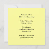 Halloween-Party Einladungen Square Pirate Skull (Rückseite)