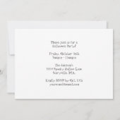 Halloween-Party Einladungen Tanz Skelette (Rückseite)