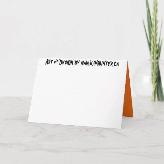 Halloween-Party Einladungen Zombie Horror Karten (Rückseite)