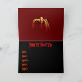 Halloween-Party Einladungen Zombie Horror Karten (Innenseite)