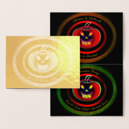 Halloween-Party Einladungskarte Folienkarte