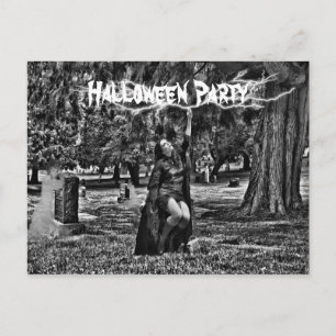 Halloween-Party Einladungspostkarte