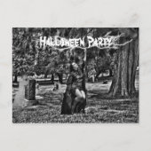 Halloween-Party Einladungspostkarte (Vorderseite)