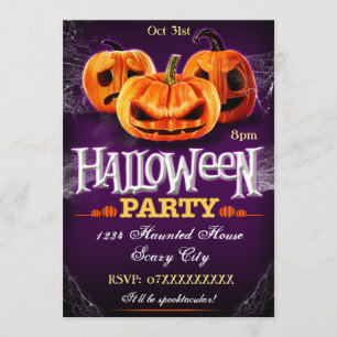 Halloween-Party Einladungspumpen individuell anpas Einladung