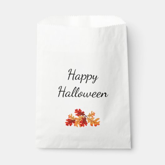 Halloween-Party Elegante Fall Foliage Geschenktütchen (Vorderseite)